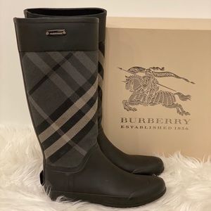 Burberry rain boots